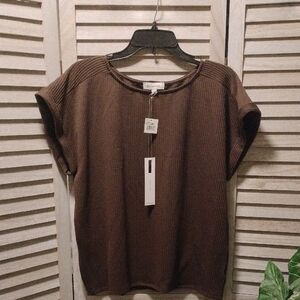 ⚜️ NWT Set The Stage Ribbed Knit Top